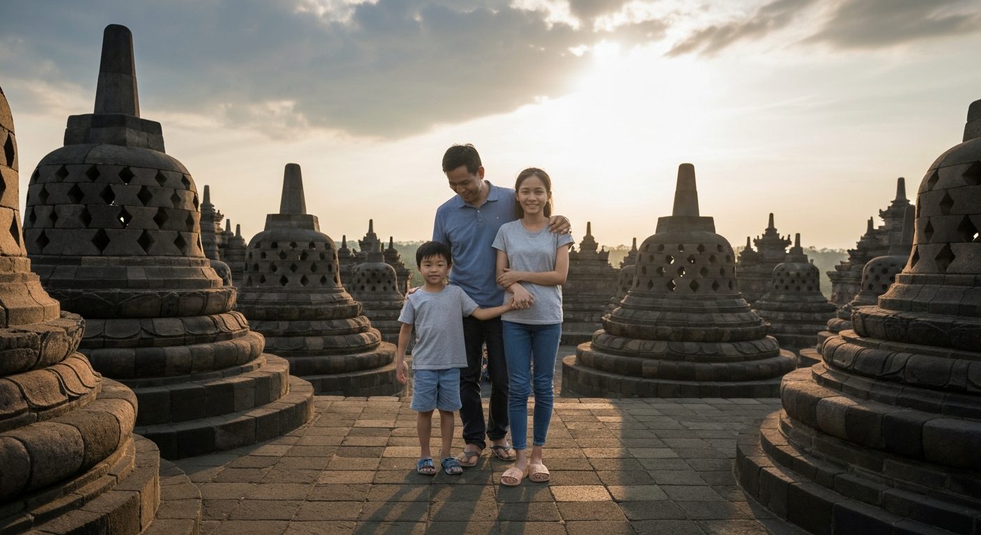 Borobudur Family & Meditation Tours — Kids, Couples & Retreats