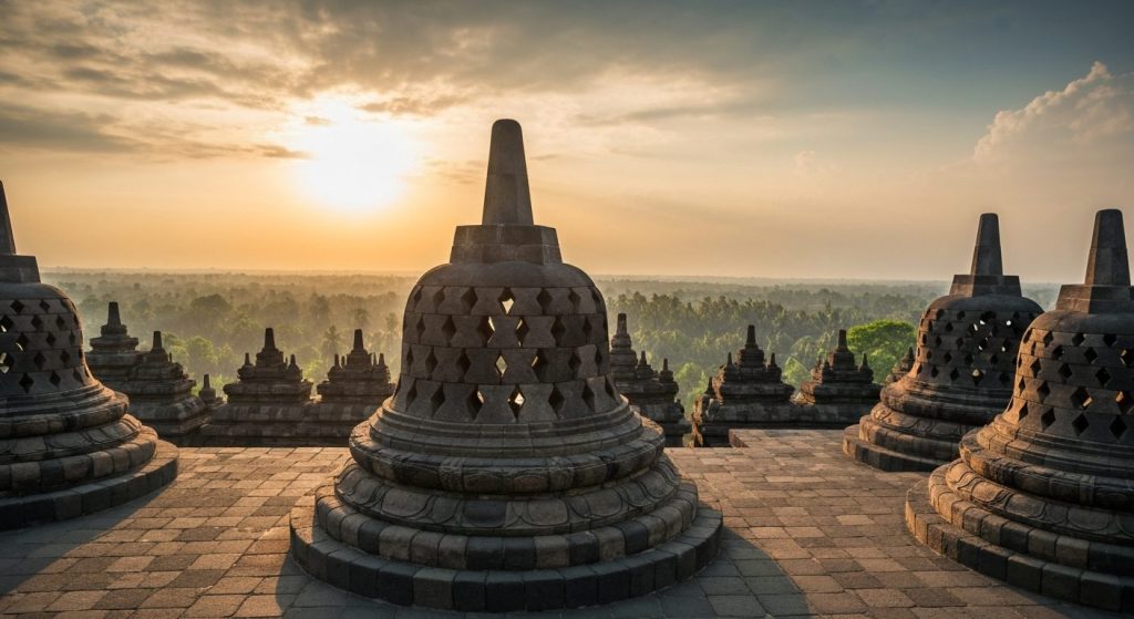 borobudur photography tips — Photorealistic editorial travel photograph relevant to: The independent planning guide and