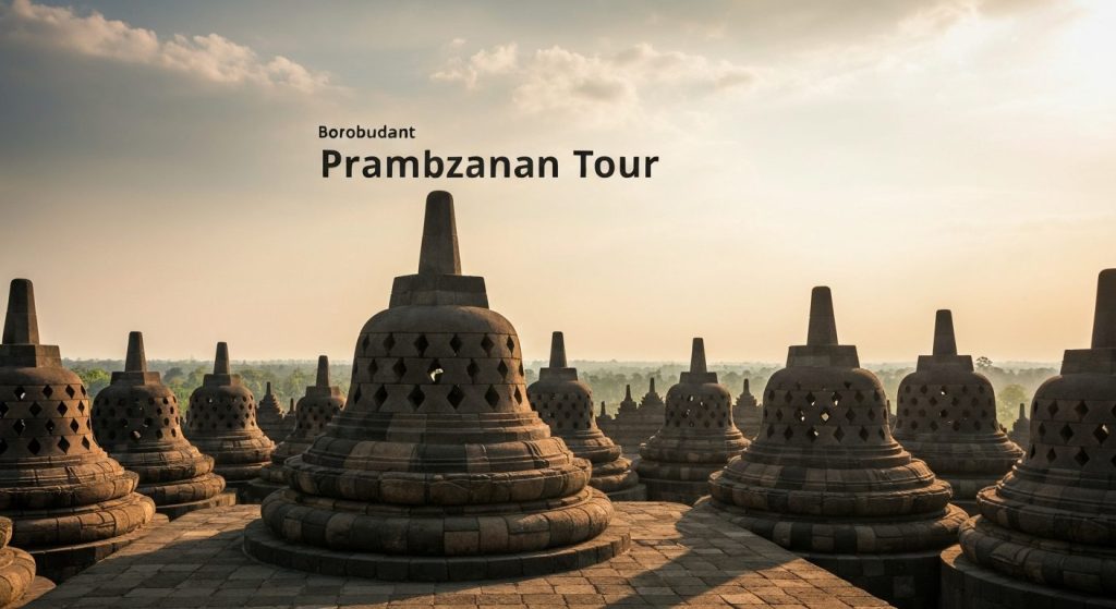 borobudur prambanan tour — Photorealistic editorial travel photograph relevant to: The independent planning guide and co